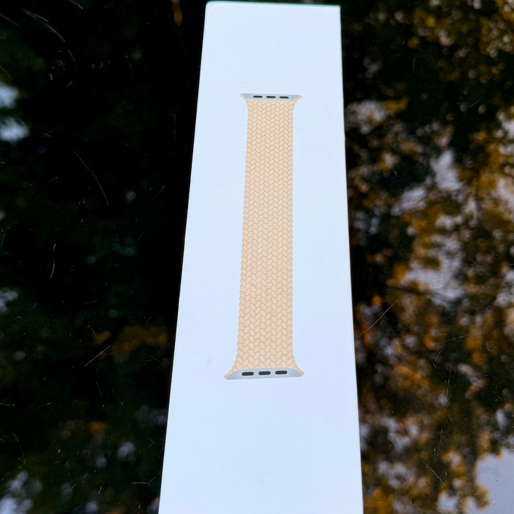 Beige Braided Solo Loop Apple Watch Band
